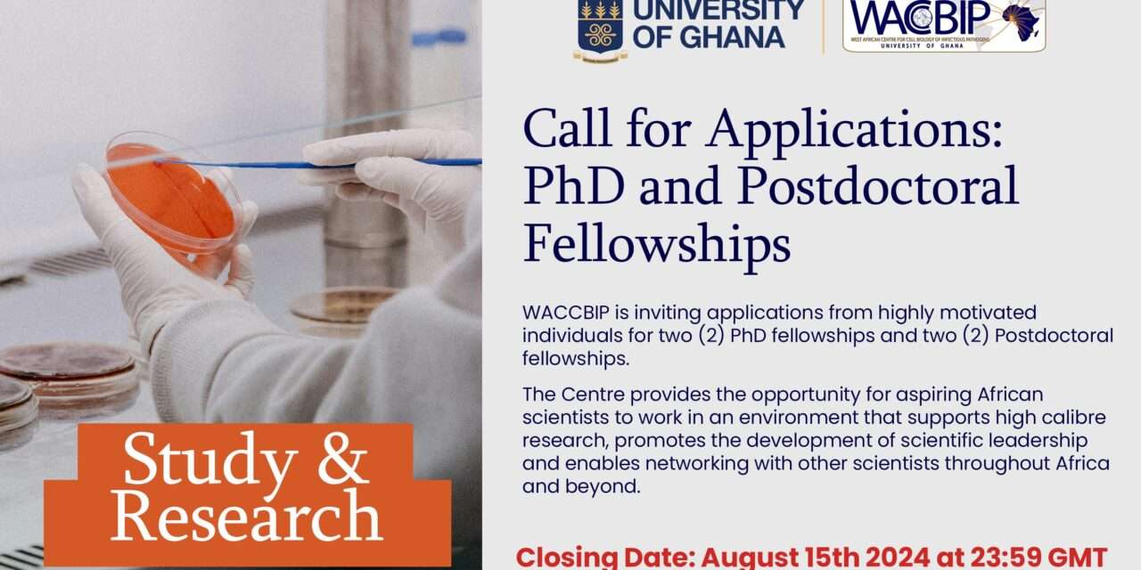 Call for Applications: PhD and Postdoctoral Fellowships at University of Ghana(Fully-funded)